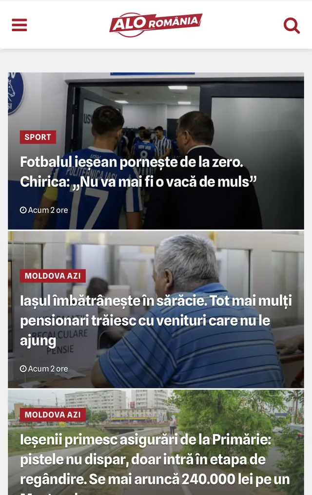 ALO România mobile experience