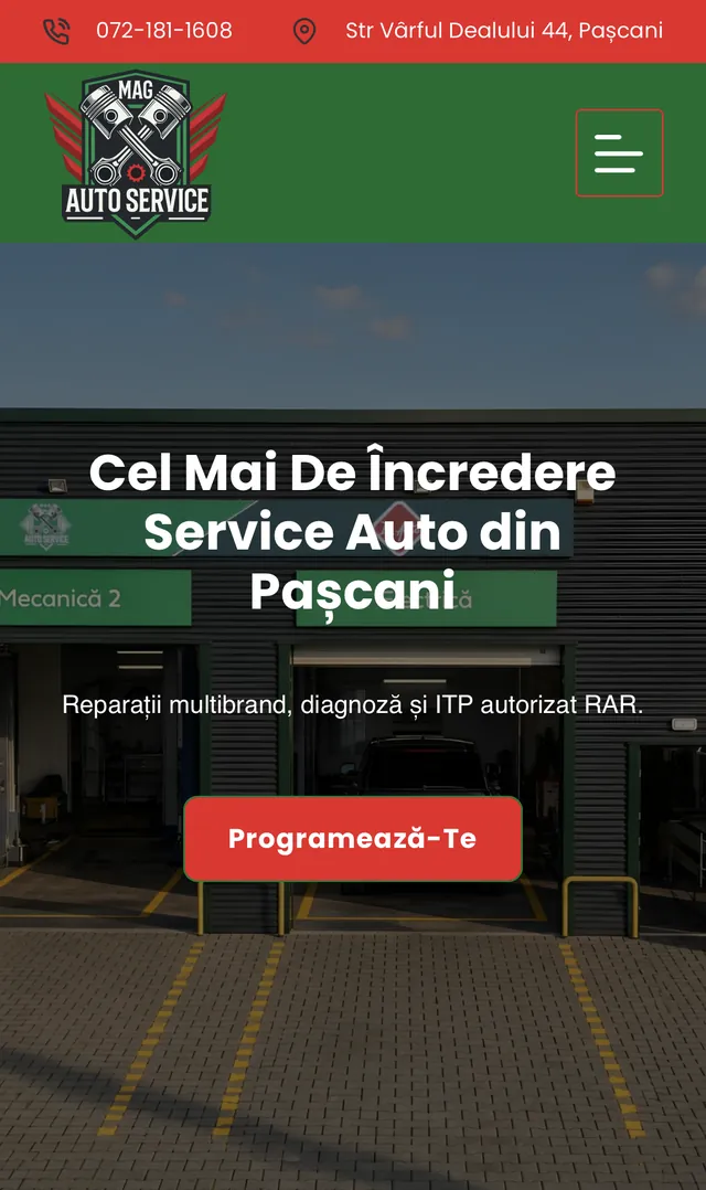MAG Auto Service mobile experience