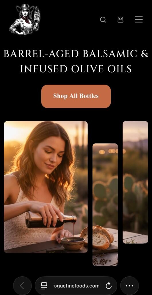 woman pouring balsamic vinegar